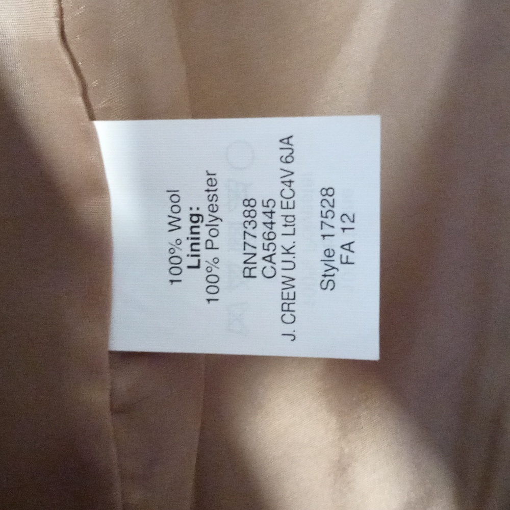 ๐J. Crew๐ - Camel/Tan Wool Skirt - Picture 7 of 11